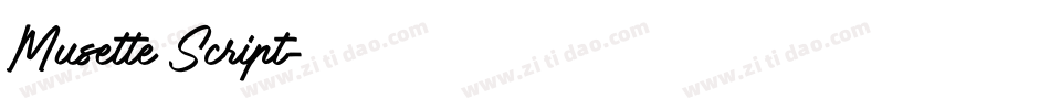 Musette Script字体转换